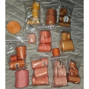 Grosgrain Ribbon Lot 2.25"  1" 1.5"  More Shades of Coral Orange Fall Hair Bows